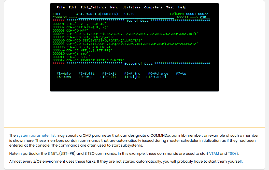 Initializing and Terminating the System Started Tasks: Initializing and Terminating the System - Started Tasks screenshot